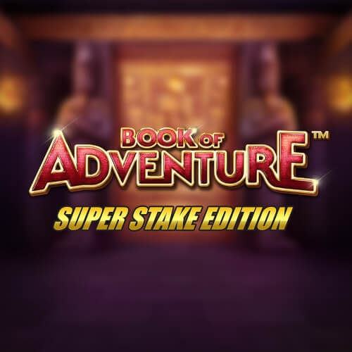 Book of Adventure Super Stake Edition logo by Stakelogic at Hey CasinoBook of Adventure Super Stake Edition
