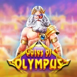 Gates of Olympus slot logo by Pragmatic Play at Hey CasinoGates of Olympus