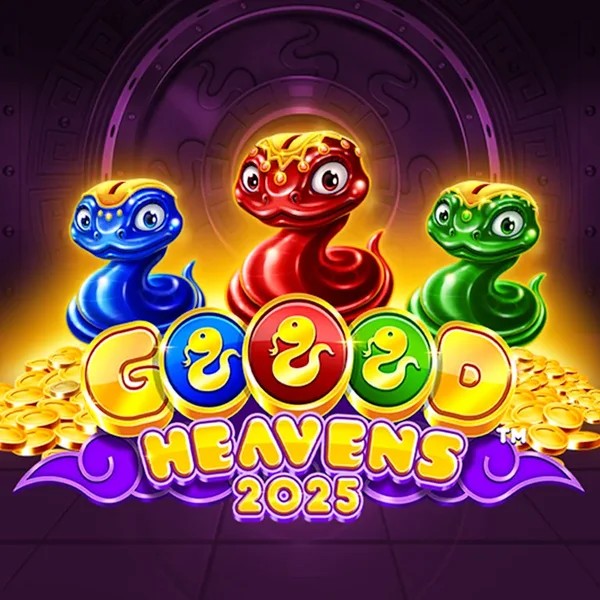 Logo of Goood Heavens from Rarestone Gaming at Hey Casino