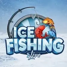 Official Live Casino logo: Ice Fishing Live by Evolution at Hey Casino