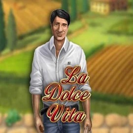 La Dolce Vita slot logo by Gamomat at Hey CasinoLa Dolce Vita