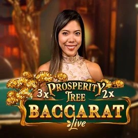 Prosperity Tree Baccarat slot visual from Evolution available on heycasino.eu