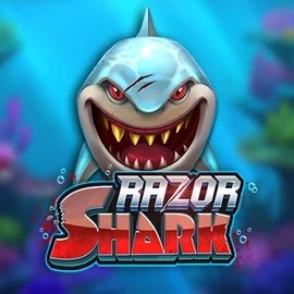 Razor Shark logo by Push Gaming at Hey CasinoRazor Shark