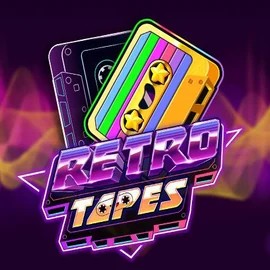 Retro Tapes slot logo by Push Gaming at Hey CasinoRetro Tapes