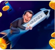 Rocket X logo by 1win Games at Hey CasinoRocket X