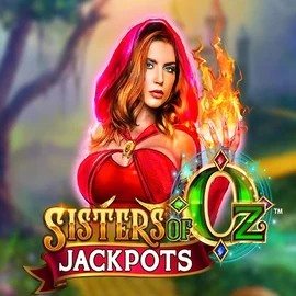 Sisters Of Oz Jackpots slot logo by Triple Edge Studios at Hey CasinoSisters Of Oz Jackpots