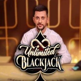 Unlimited Blackjack logo by Ezugi at Hey CasinoUnlimited Blackjack